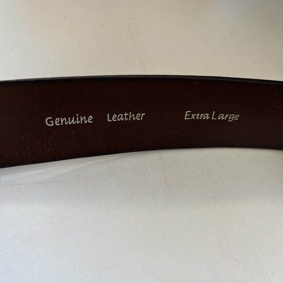 Fossil Brown Leather Belt Size XL BT2191200 - Picture 4 of 6